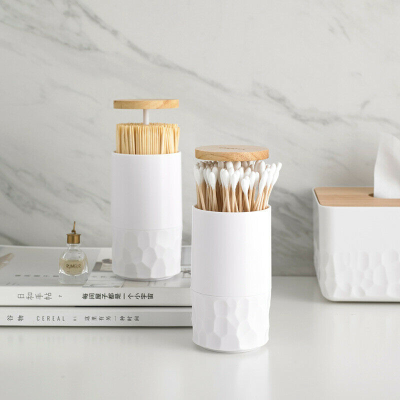 Toothpick box cotton swab holder toothpick press tank cotton swab container