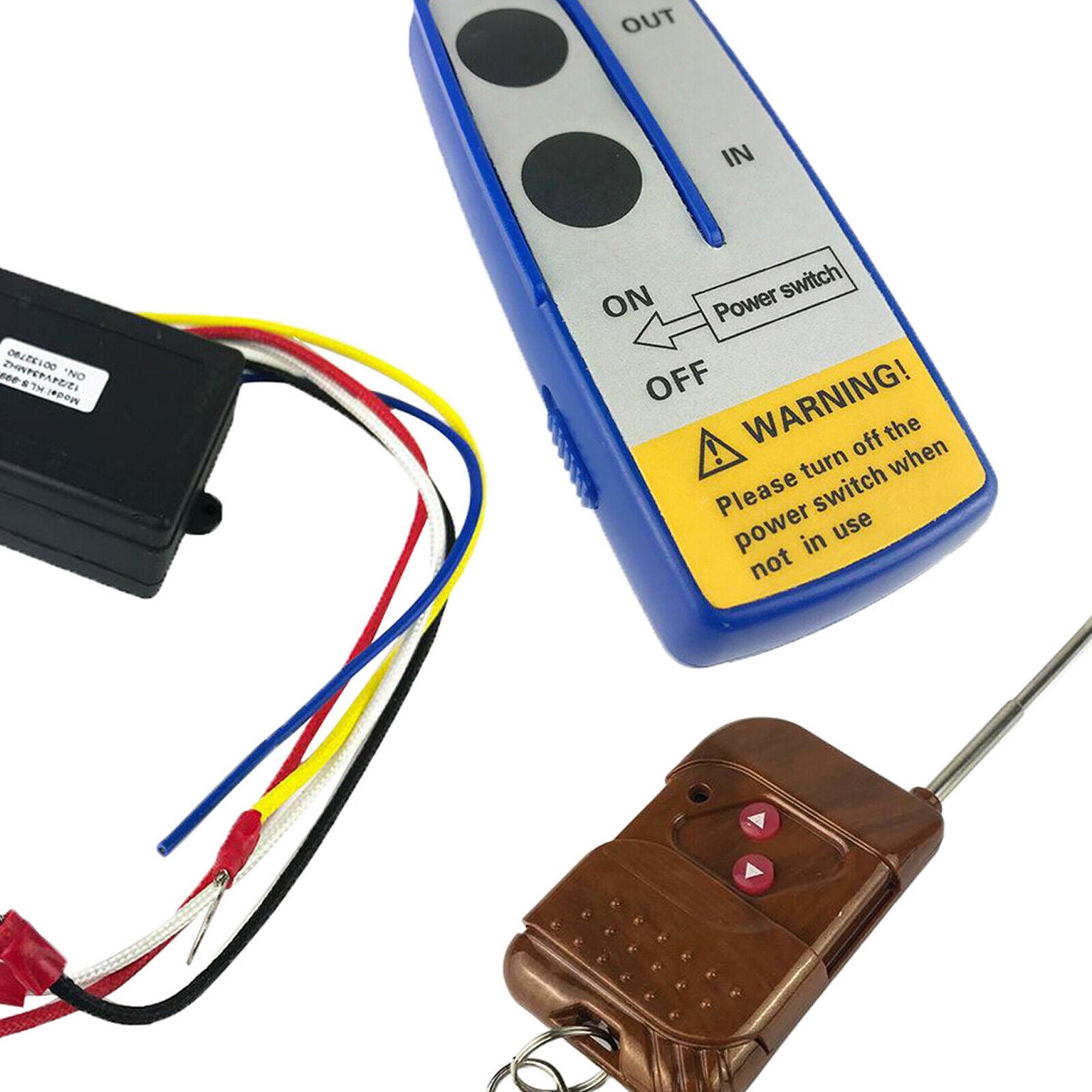 12V 75ft Winch Wireless Remote Control Switch System for Trailer Truck ATV