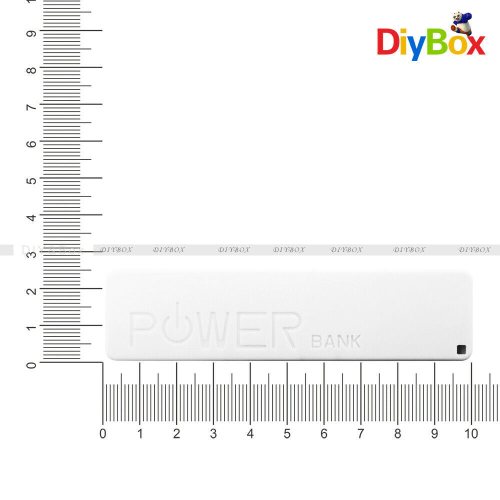 White USB Power Bank Charger Pack Box Battery Case For DIY Portable 1x18650
