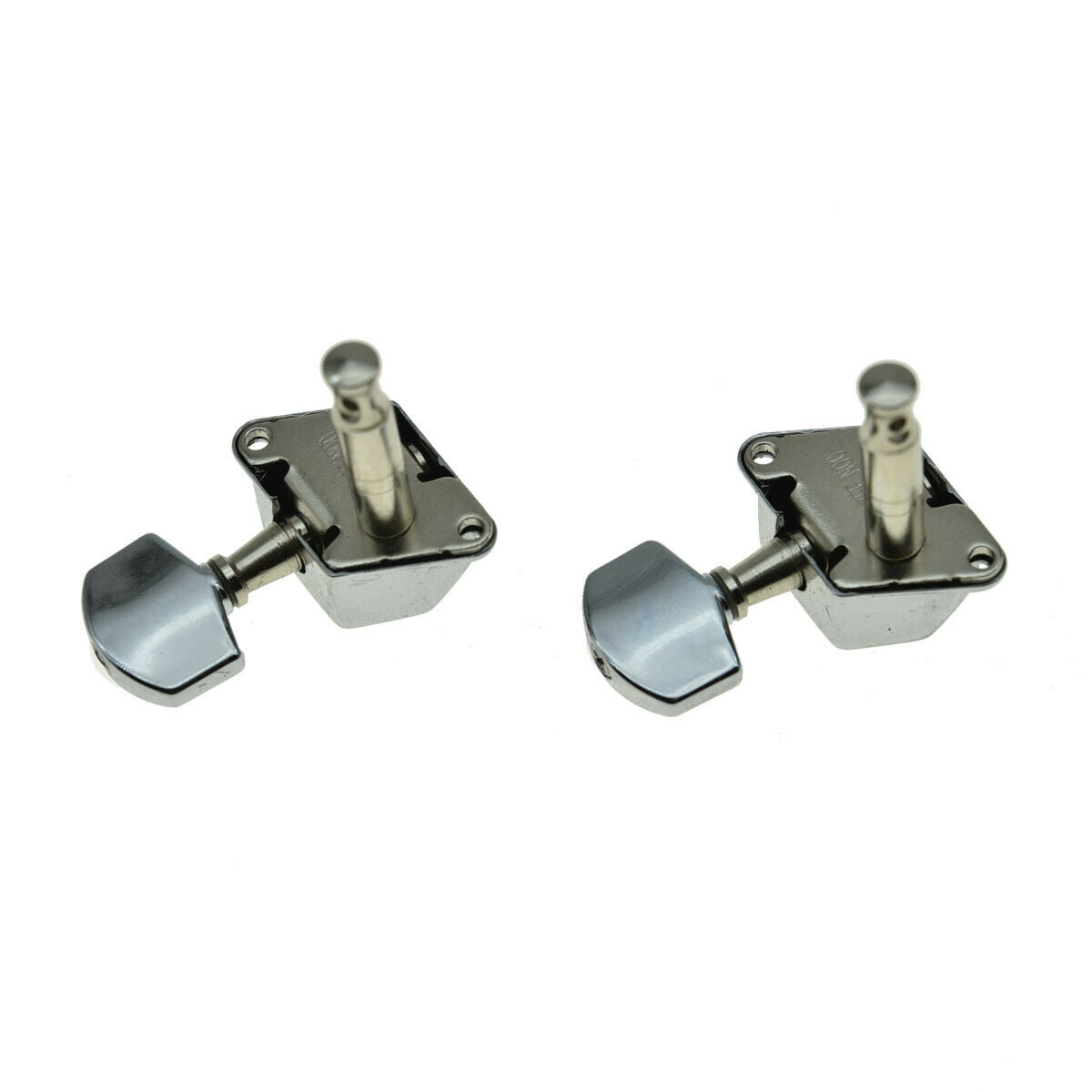 6 Inline Semi-Closed Guitar Tuning Keys Pegs Tuners for Electric Guitars Chrome