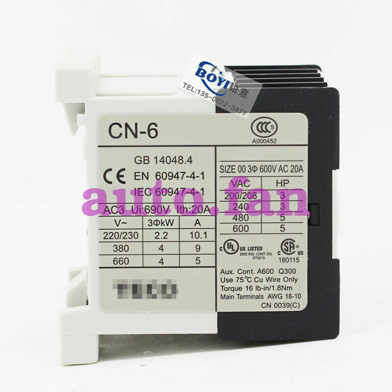 1PCS AC contactor CN-6 AC 220V