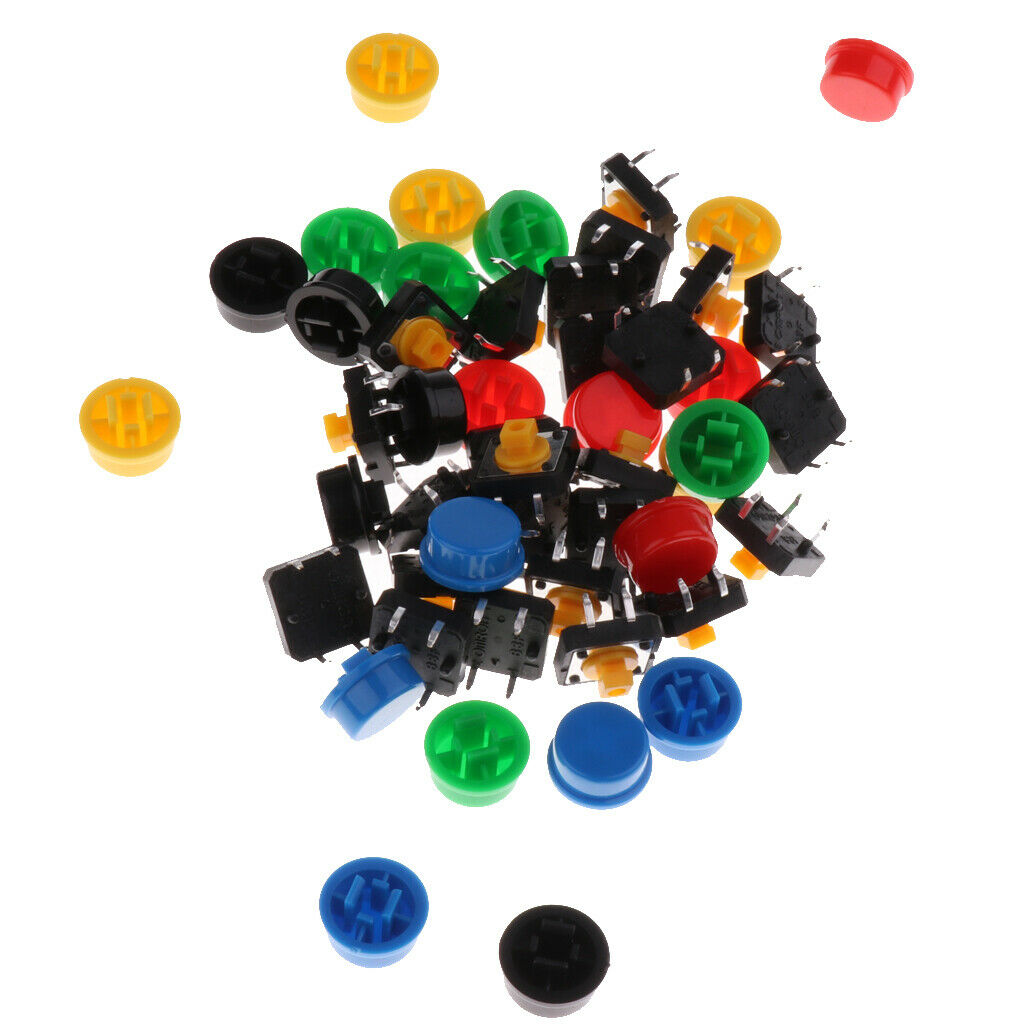 25Pcs 12x12x7.3mm Tact Tactile Push Button Momentary PCB Switch