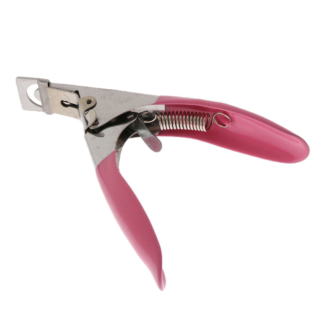 Plastic Handle Stainless Steel Blade Nail  Acrylic UV GEL False Tips