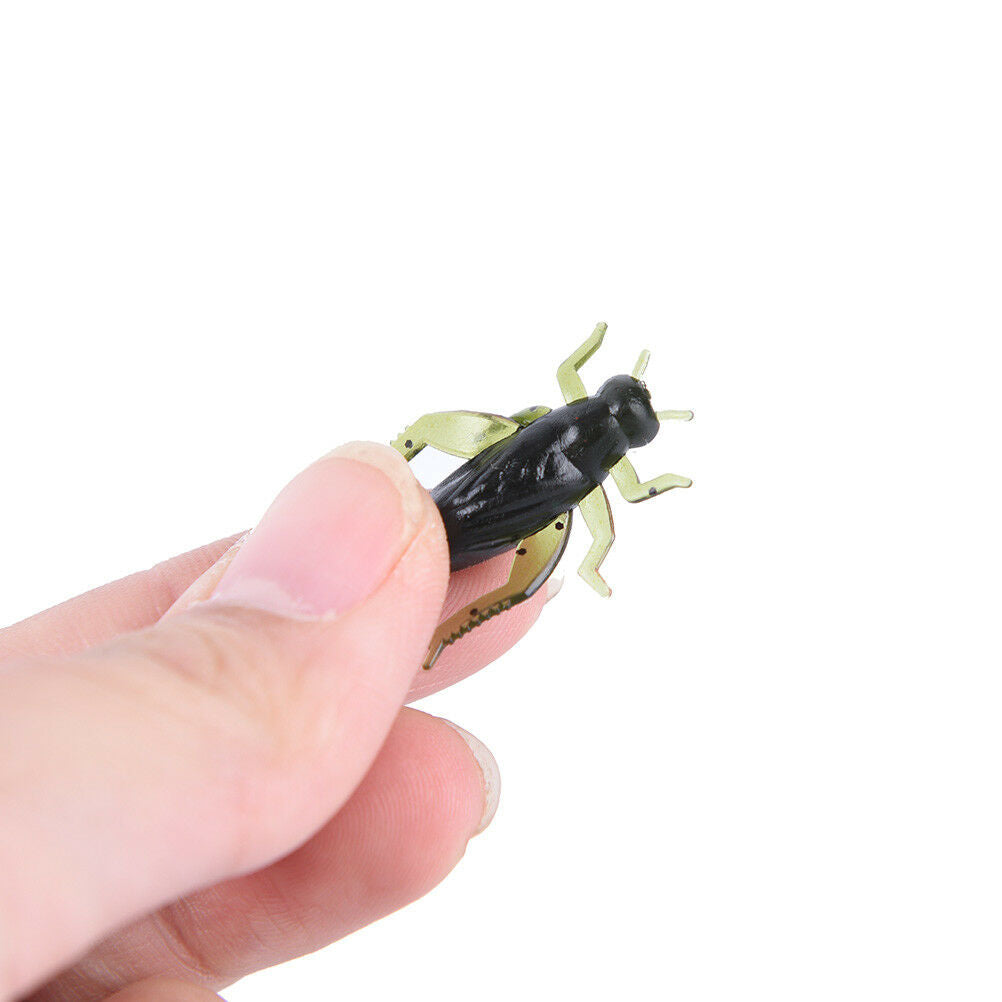 20X Soft Fishing Lures Pesca Lightweight Cricket Insect Lure Simulation Baits Wn