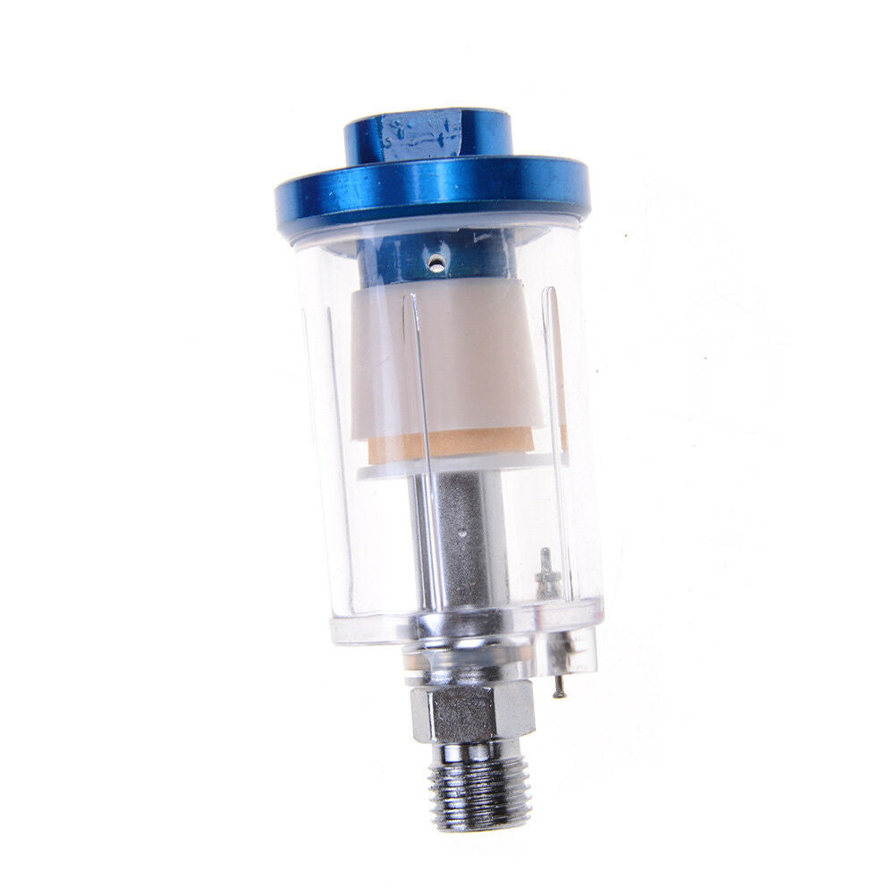 1/4" Spray Gun Air Line Mini Filter Water Trap Clear Painting Moisture Tool H WF