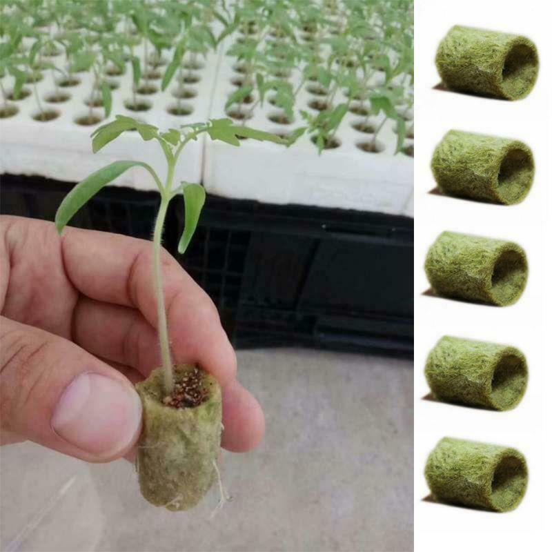 20x Cylinder Rockwool Plant Hydroponic Grow Media Soilless Cultivation Compress