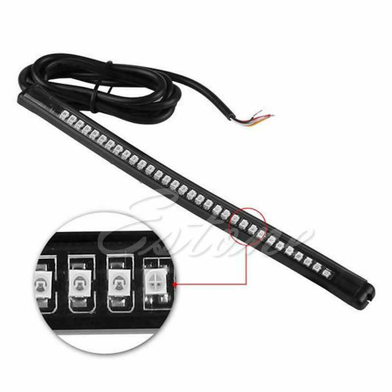32 LED Universal flexible Motorcycle Light Strip Tail Brake stop/turn sign Light