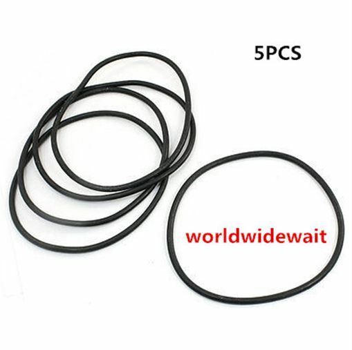 5pcs Automobile 200mm OD 3.1mm Thickness Rubber O-ring Oil Seal Gaskets