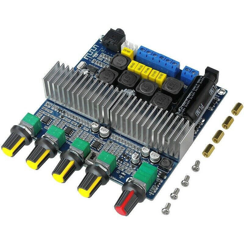 TPA3116D2 DC12V-24V Bluetooth 4.2 Subwoofer Audio Amplifier Board 2.1 Channel G6