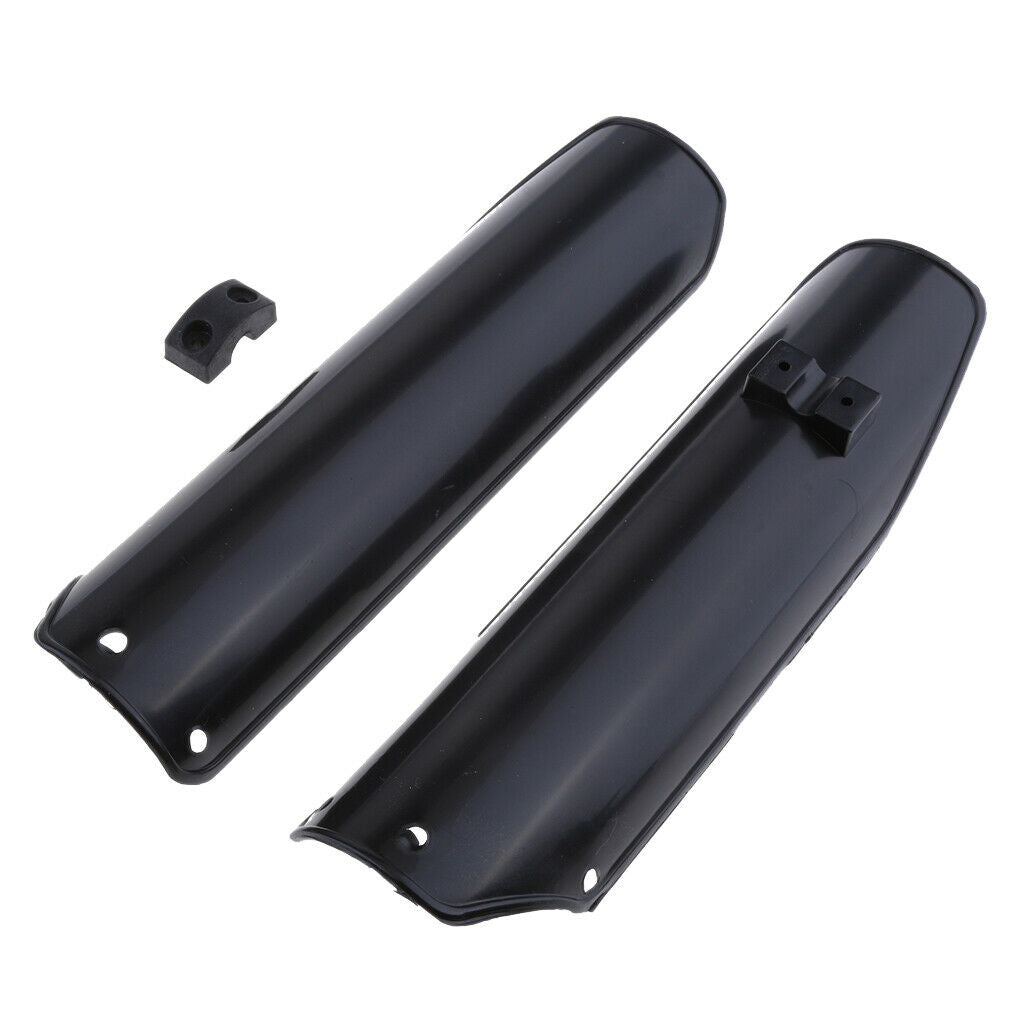 Black Front Fork Guard Fenders Cover Fit for 110cc 125cc Pit Trail Dirt Bike
