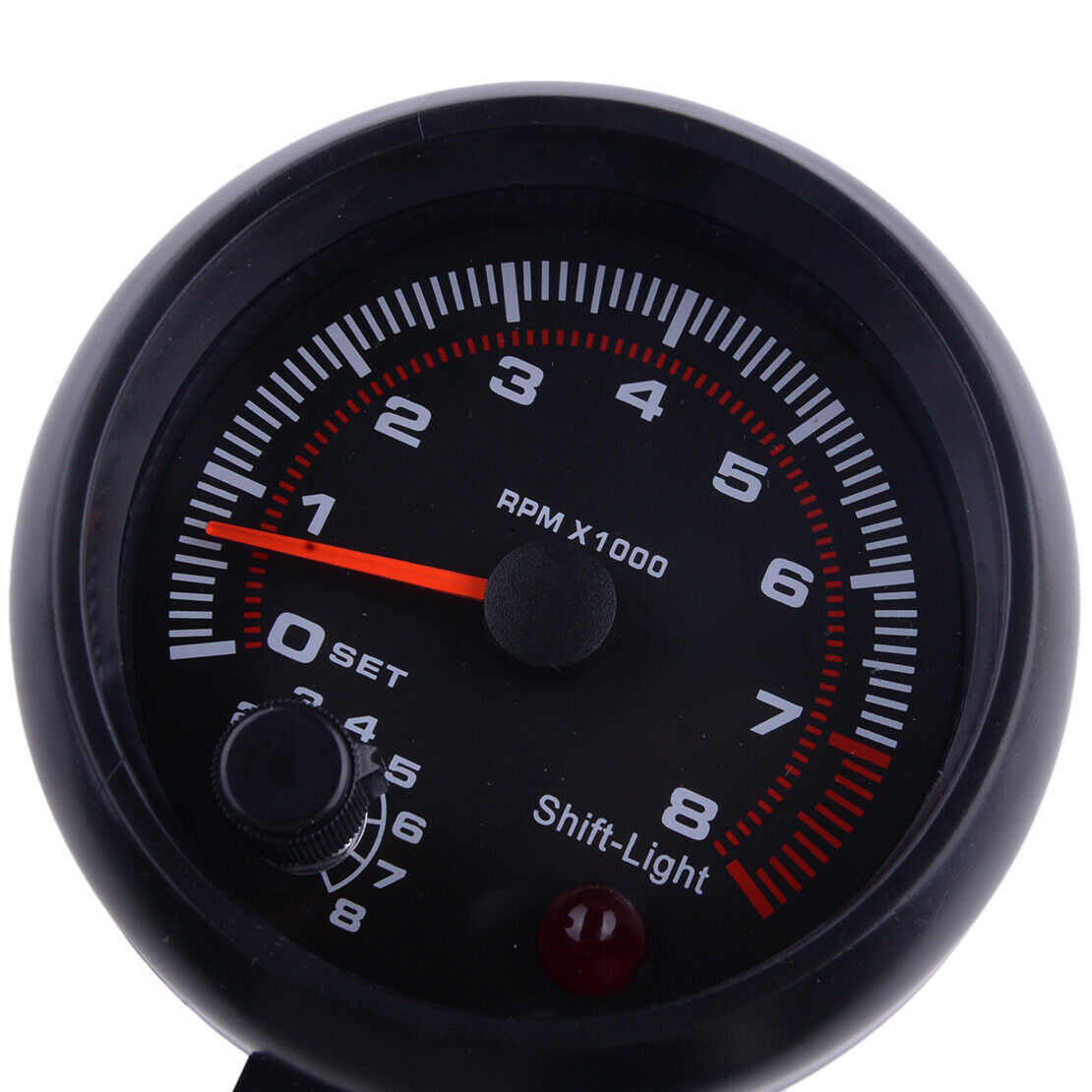 3.75" Universal Car Tachometer Tacho Gauge Meter LED Shift Light 0- 8000RPM 12V