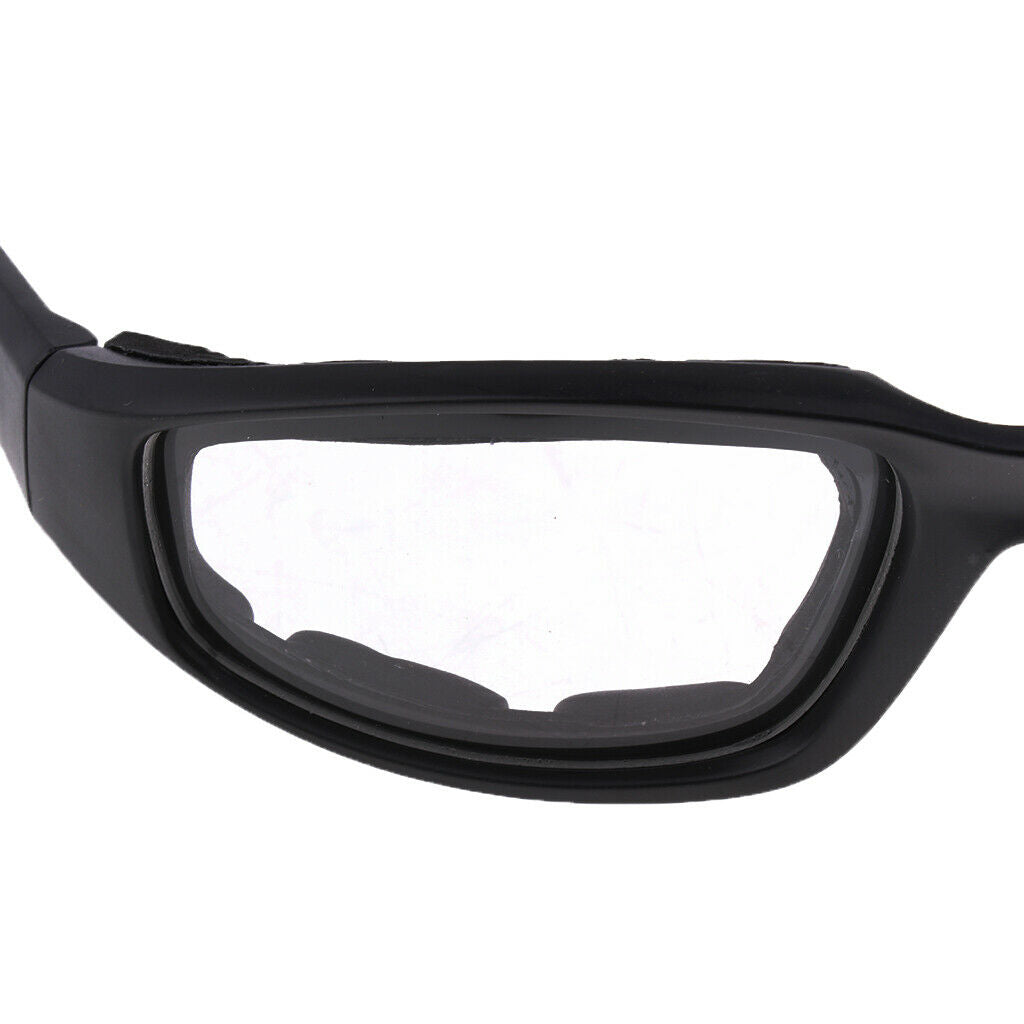 Motorcycle 3x Motorbike Riding Glasses Wind Resistant Padded Comfortable