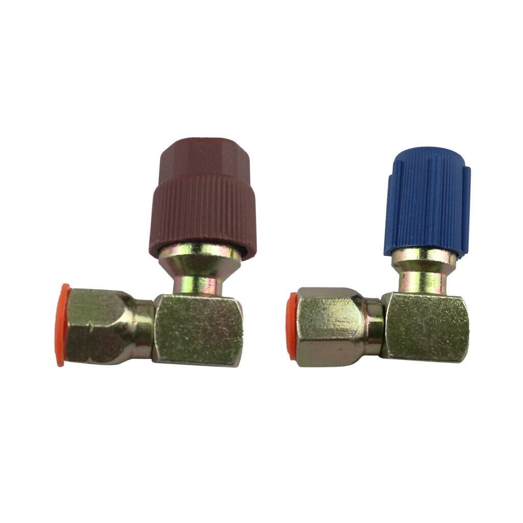 3/8 inch high + 7/16 inch low pressure R134A quick coupling plug adapter car