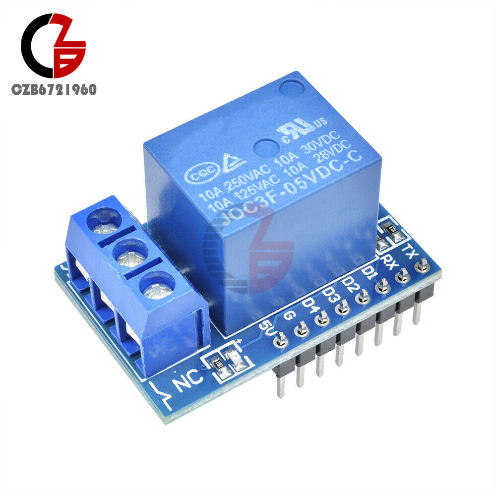 WeMos D1 Mini 5V 1CH Relay Module Shield For Arduino ESP8266 Development Board