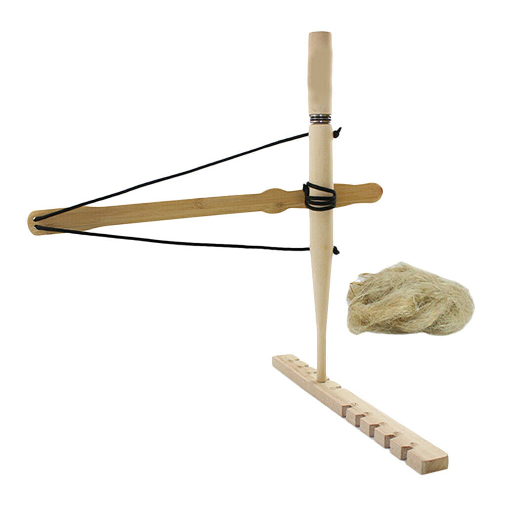 Starter Bow Drill Fire Set Primitive Practice Fire Lighter Tool for