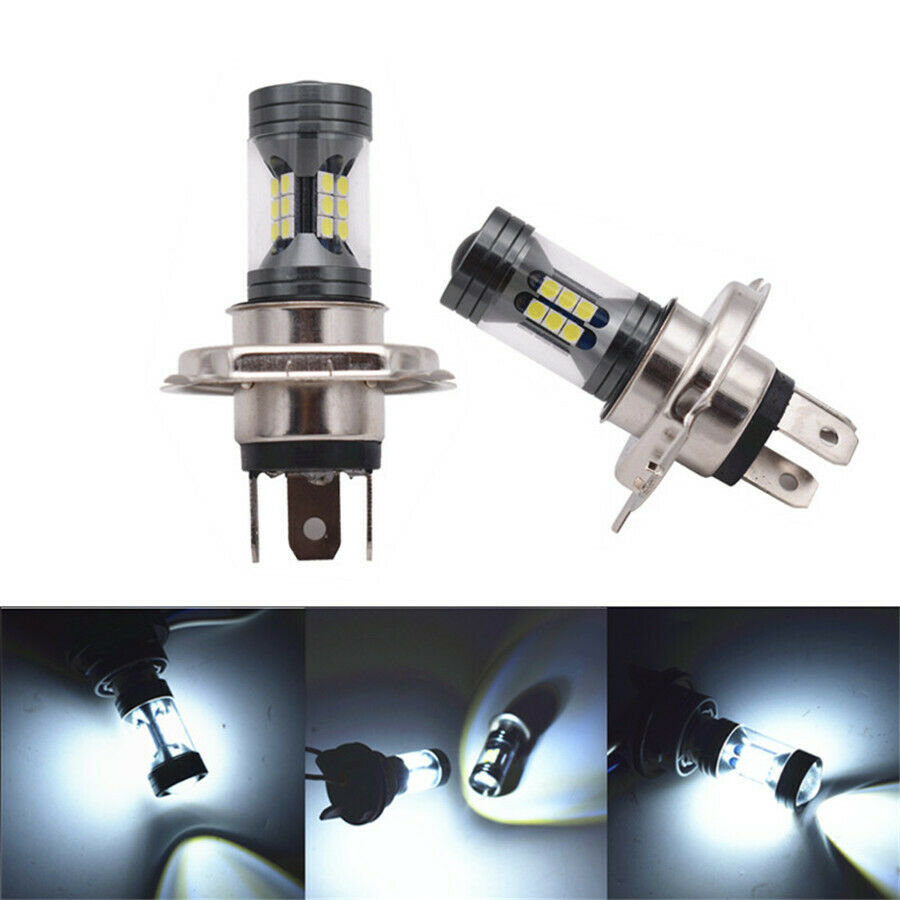 1X H4 9003 HB2 LED Bulbs 100W 990LM Pure White Fog Driving Light Bulb Hi/Lo Beam