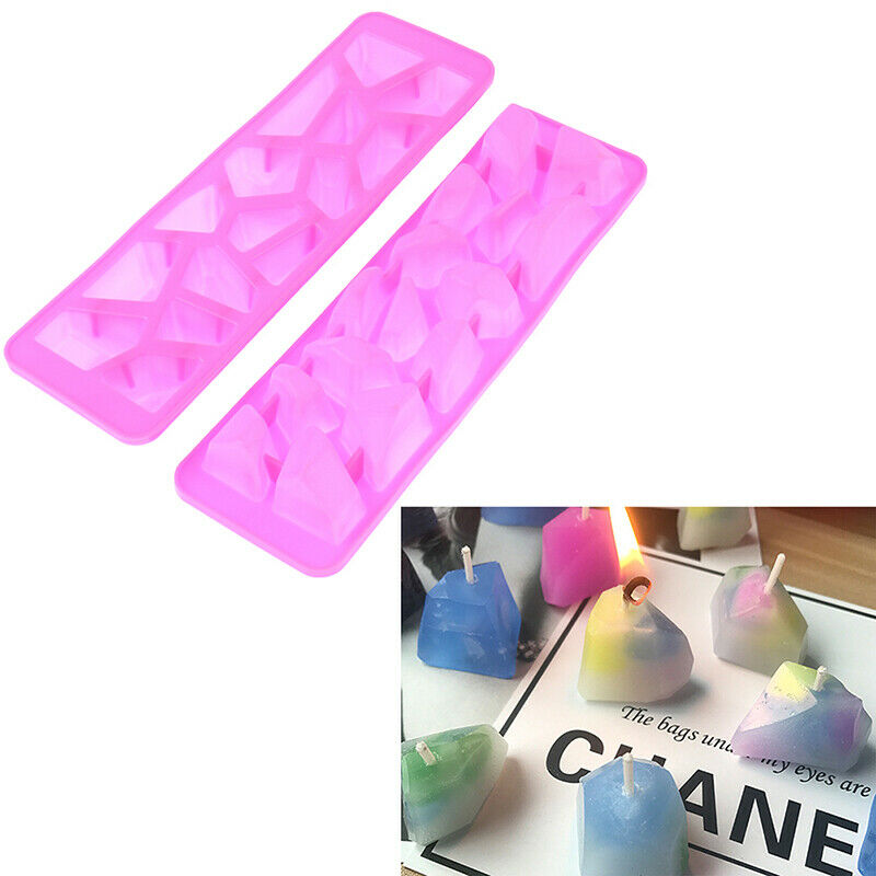 DIY Aromatherapy Candle Epoxy Mold Mini Amber Gem Silicone Chocolate Mo.l8