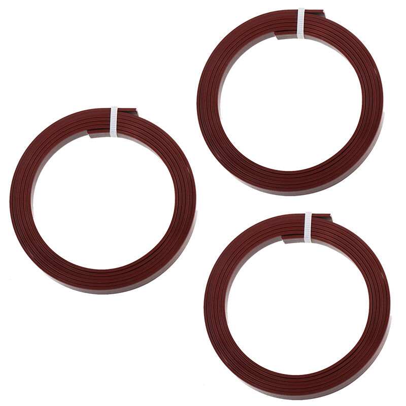 3 Pcs Guitar Bindings Purfling Strips Luthier 1650 x 10 x 2mm Coffee Color ABS