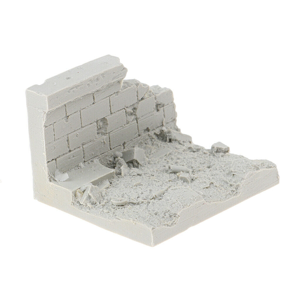 1/35 Scale Soldier War Battlefield Ruins Wall Minaiture for Sand Table Building