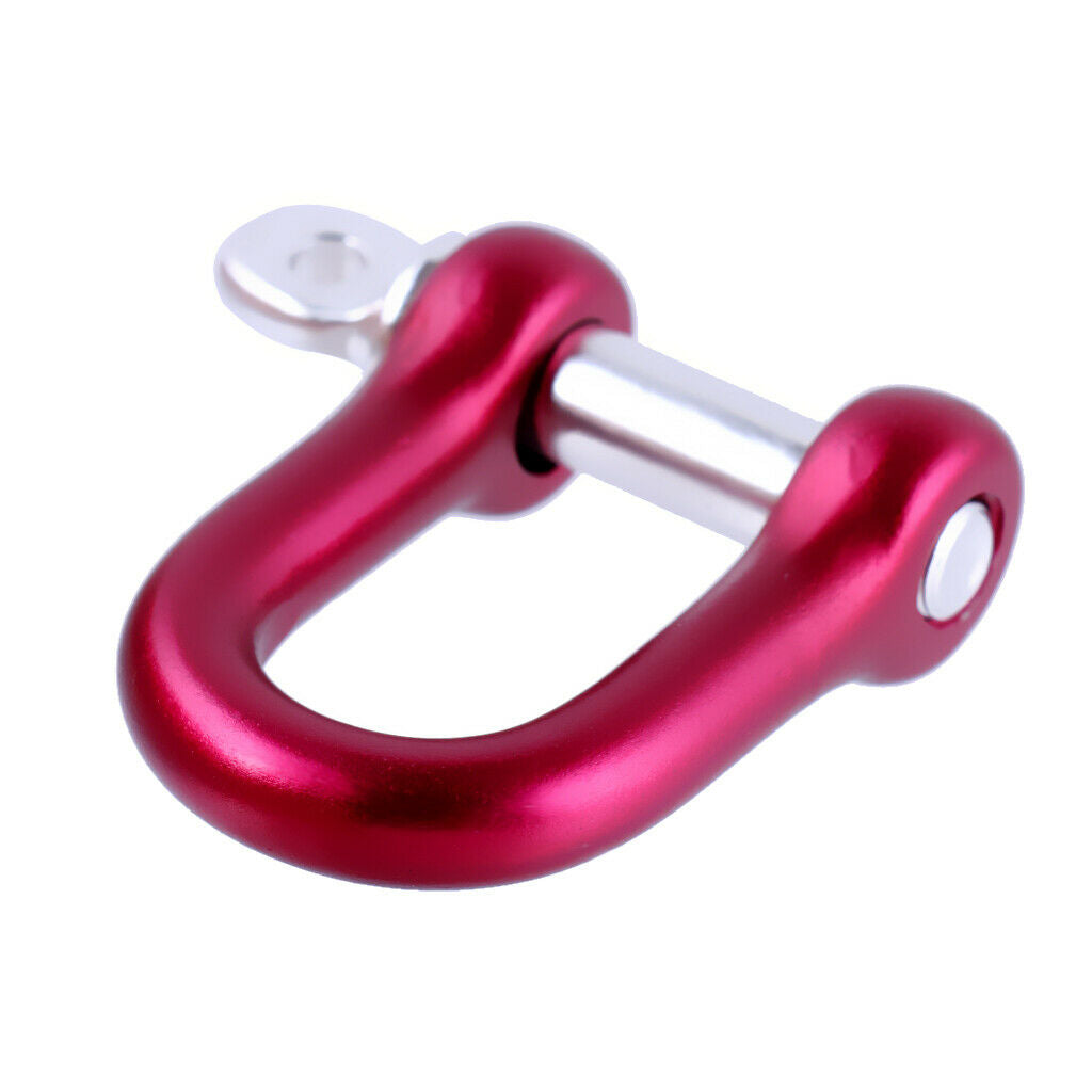 Aluminium Colorful D-Shaped / U-Shaped Shackle Connecting Chain Buckle - Red