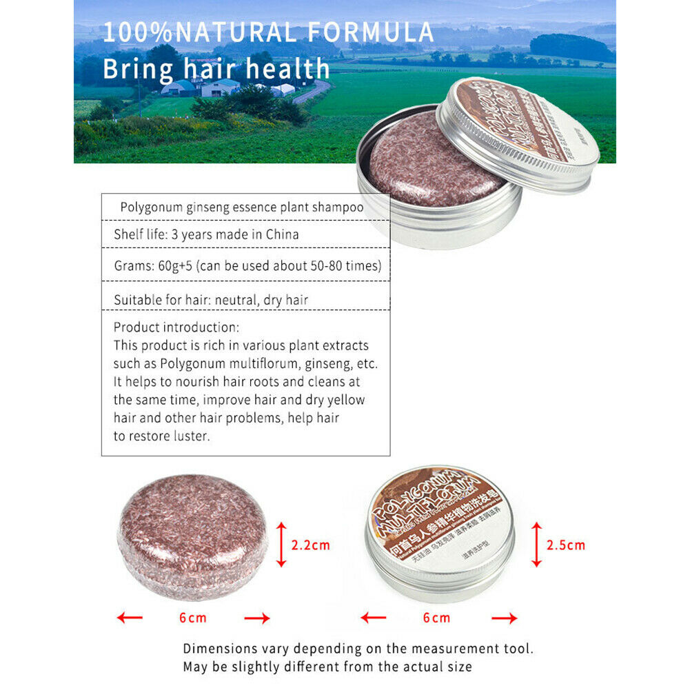 Hair Darkening Shampoo Bar Soap Hair Shampoo Hair Reverse Polygonum Essence