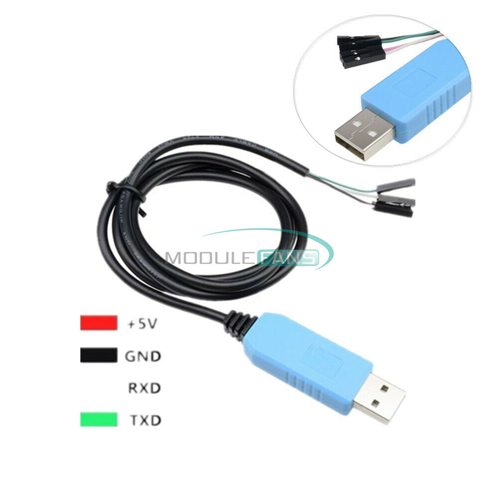 2PCS PL2303TA USB TTL To RS232 Converter Serial Cable For Win 8 XP VISTA 7 8.1