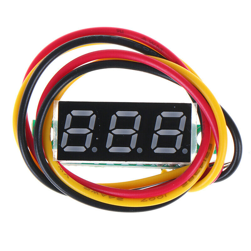 0.28 inch DC 0-100V 3-WireGauge voltage meter Voltmeter With LED Display .l8