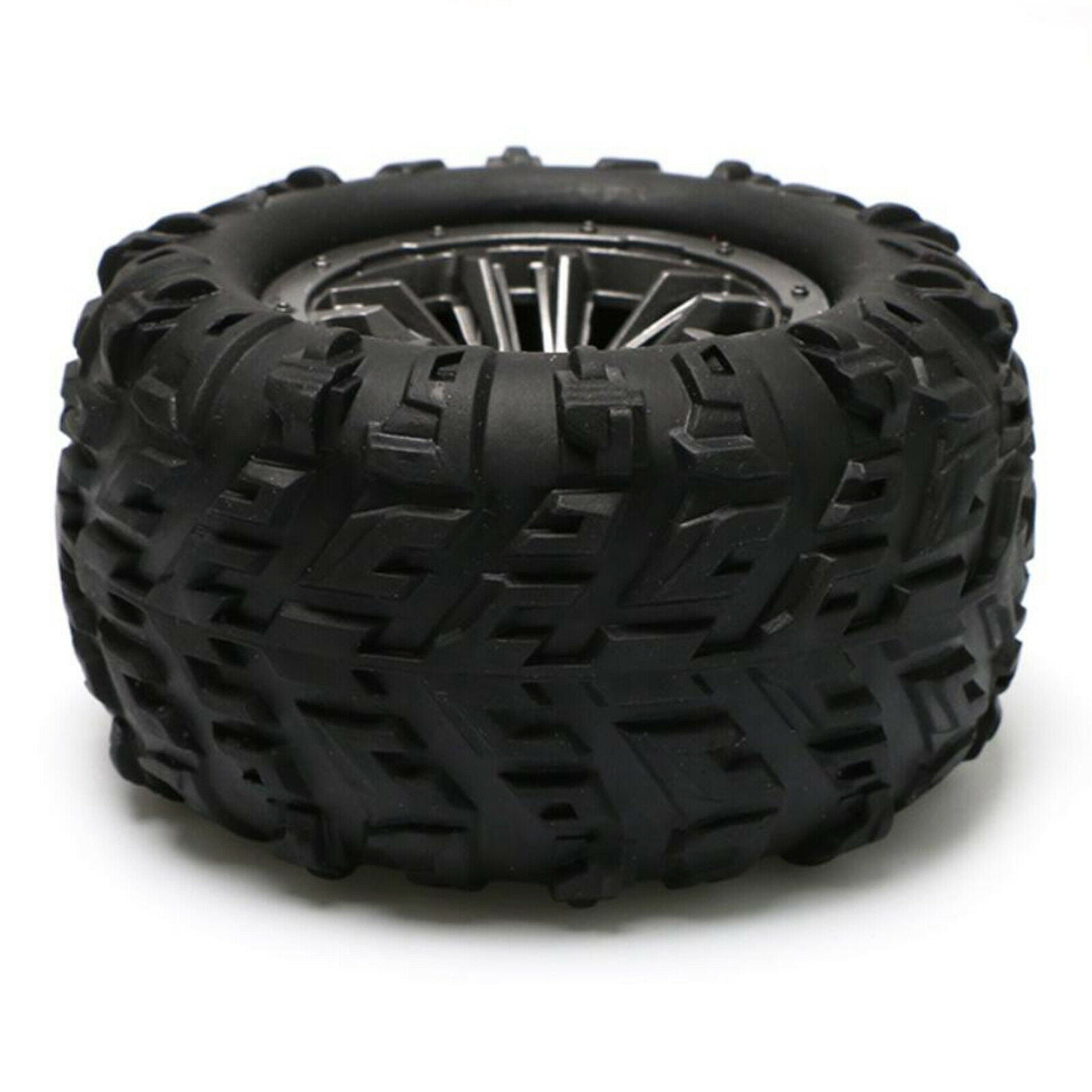 RC Car Rubber Tyres with Wheel Rims for Wltoys 12428 12423 1:12 RC Crawler