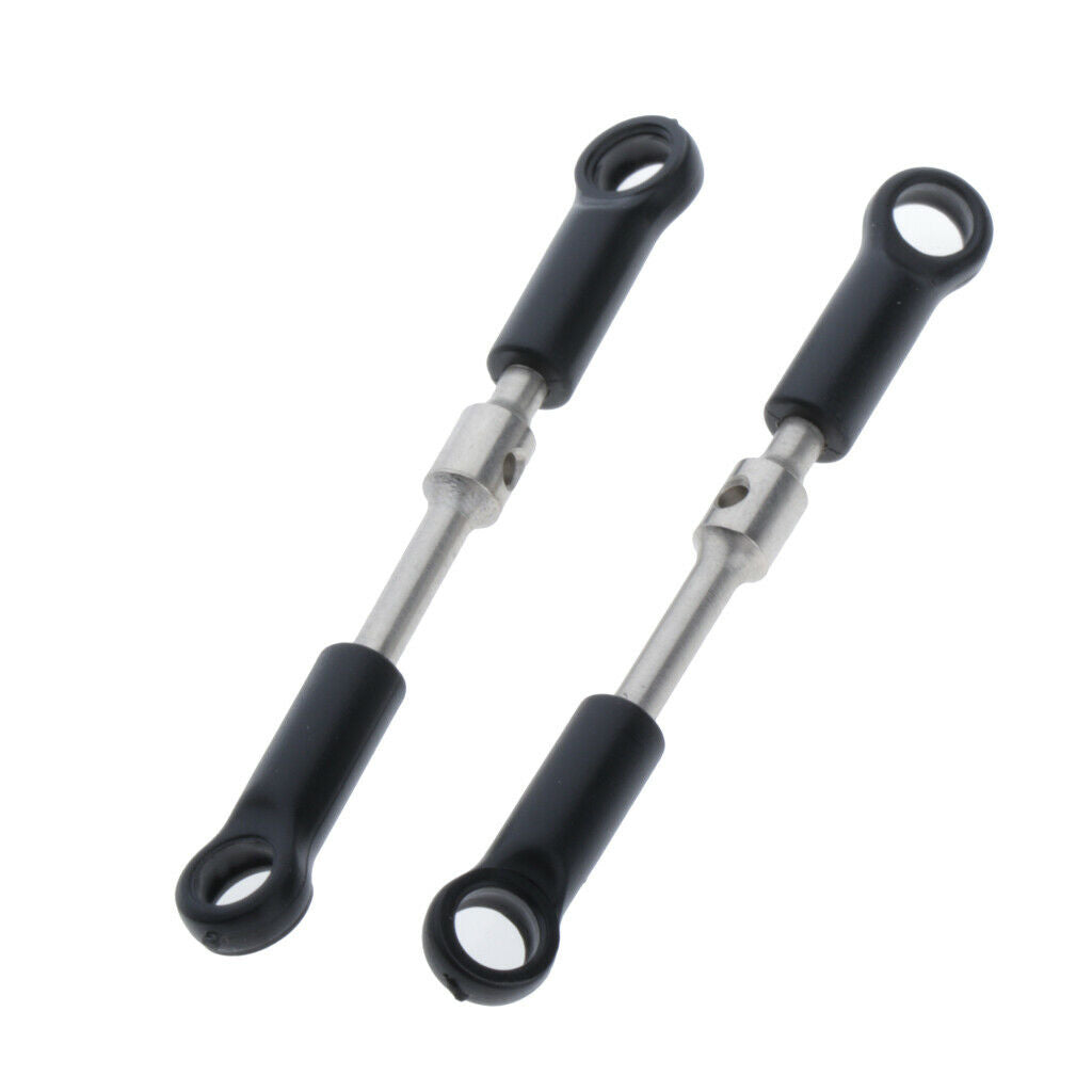 2x Metal RC Car Linkages Pull Rod for Wltoys 144001 1/14 RC Car Buggy Truck