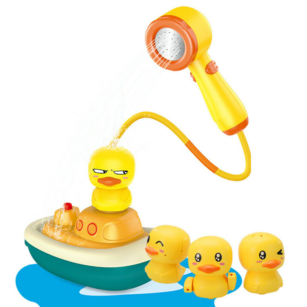 Duck Water Spray Baby Bathtub Shower Head Toys Birthday Gifts for Toddlers