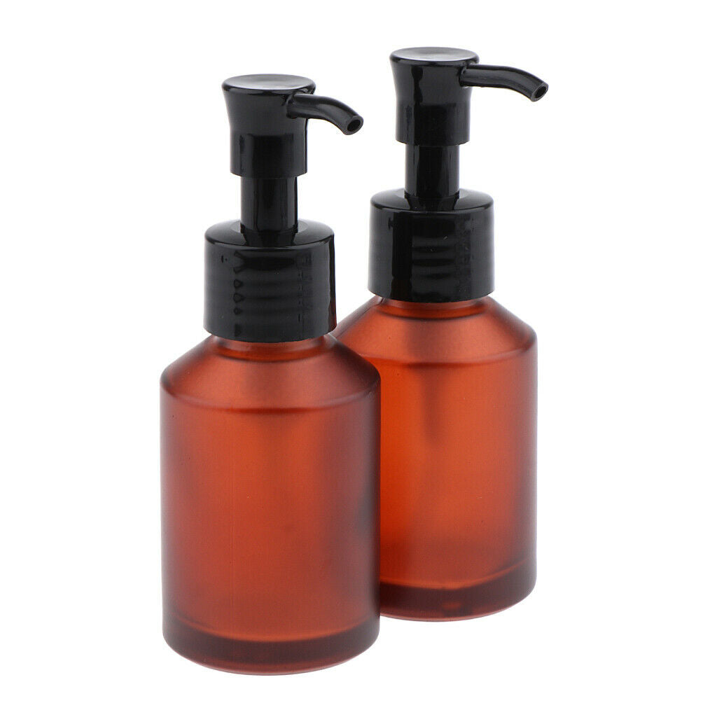 4pcs Travel Refillable Makeup Pump Bottles Lotion
