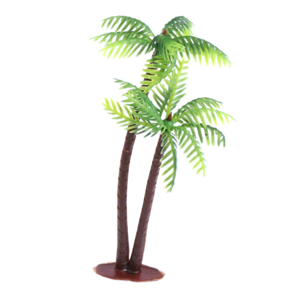 Vivid Plastic Small Coconut Tree Fairy Garden High 12cm for Lawn Decor