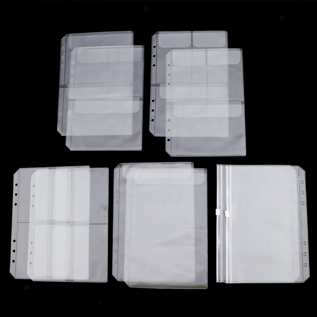 10Pcs Trading Card Sleeves Storage Wallets Album Pages, Transparent Game Card