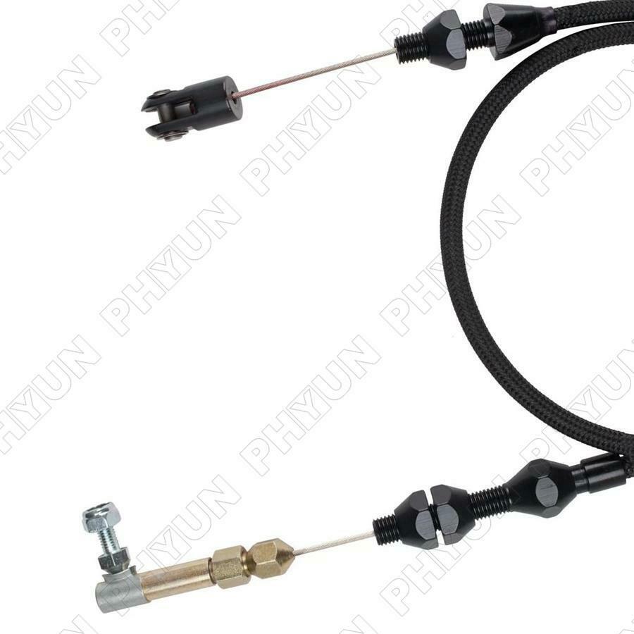 For Mopar Ford GM 24 Inch Throttle Cable Braided Stainless Steel Acceleator Kit