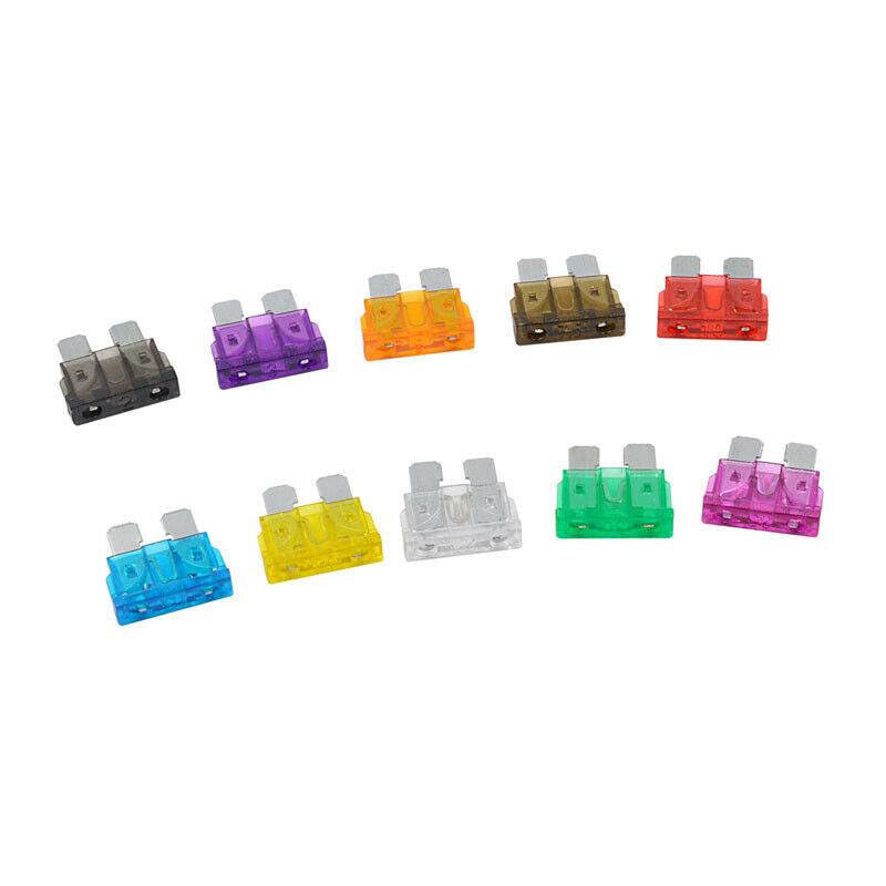 100Pcs Car Blade Fuse Assortment Kit Blade Set Automotive Truck with Box 2A-35A