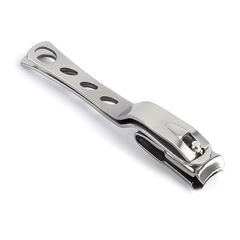 Stainless Steel 360 Degree Rotary Cuticle Nail Clipper Fingernail Toenail Cutter