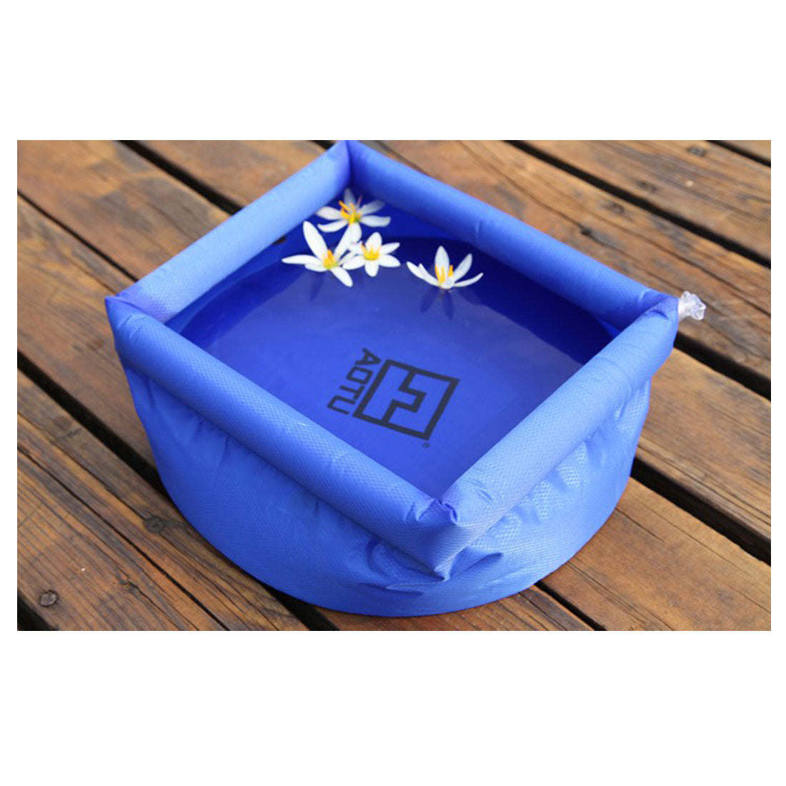 Outdoor Camping Hiking 8L Folding Water Basin Washing Ultralight Sink Blue