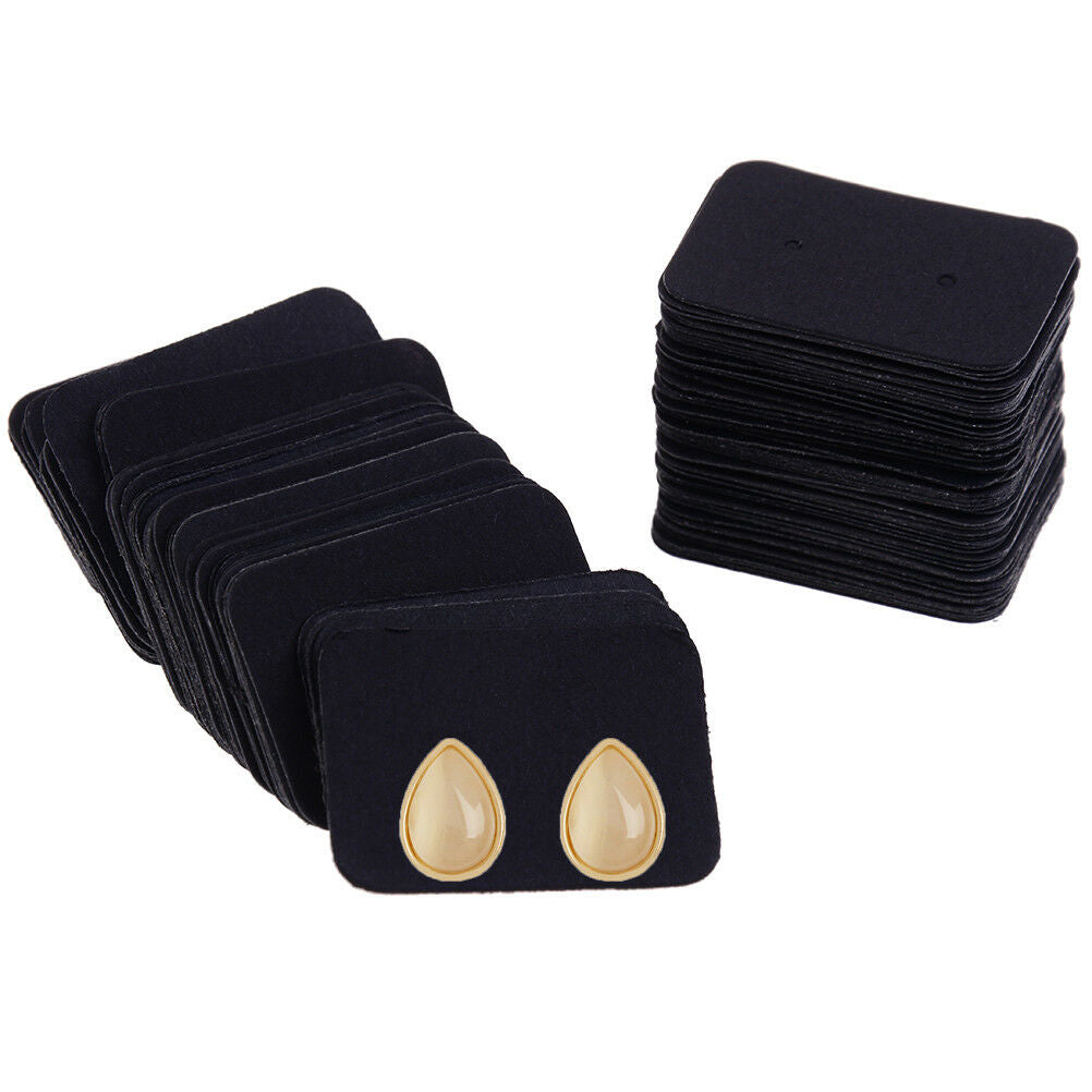 100x Jewelry earring ear studs hanging display holder hang cards organizer.l8