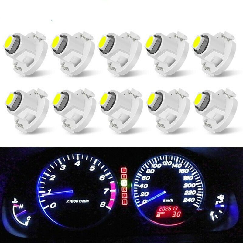 20X White T4 T4.2 Neo Wedge 1-SMD LED Cluster Instrument Dash Climate Bulb Light