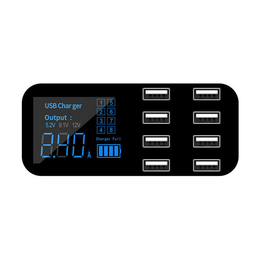 Car display mobile phone charger Super USB charging car 8 port USB Universal