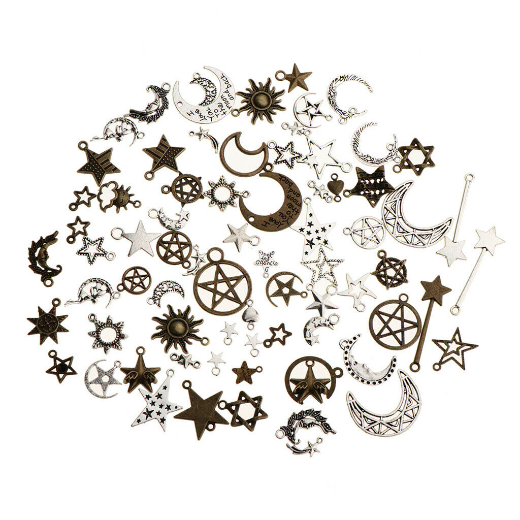Moon Shaped Charm Pendant Jewelry Making for Christmas Birthday Party
