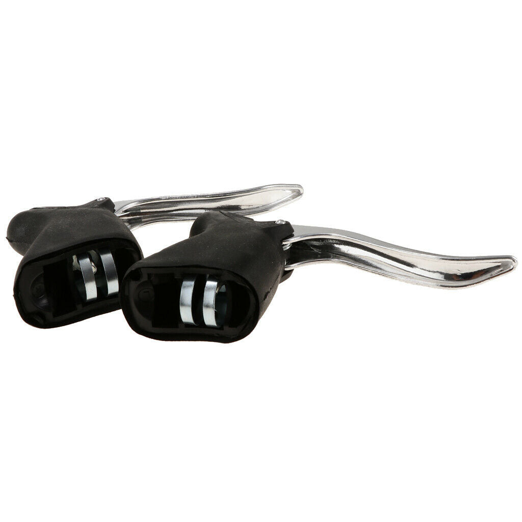 1 Pair Road Bike Drop Bar Brake Lever Bent Brake Handle  Handbrake