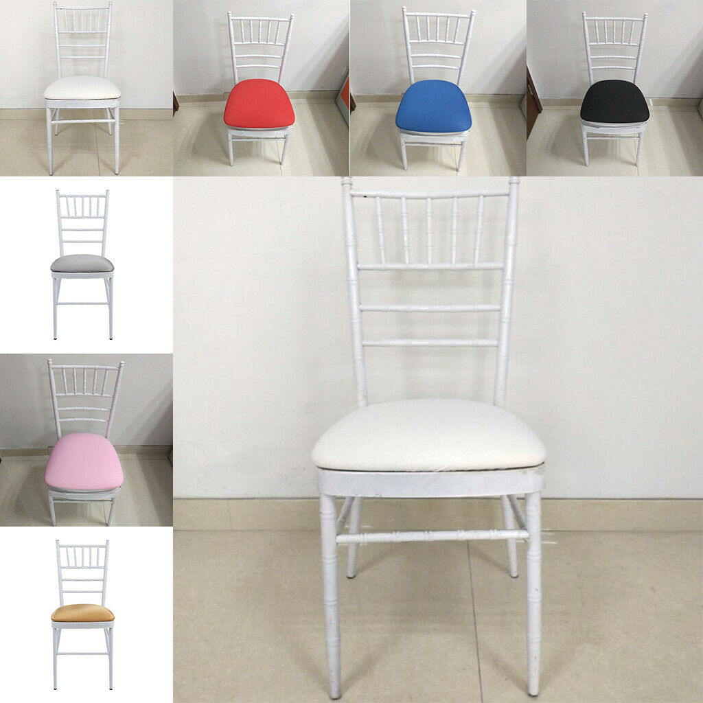 3Pcs White Dustproof Round Square Chair Seat Covers Kitchen Chair Seat Cushion