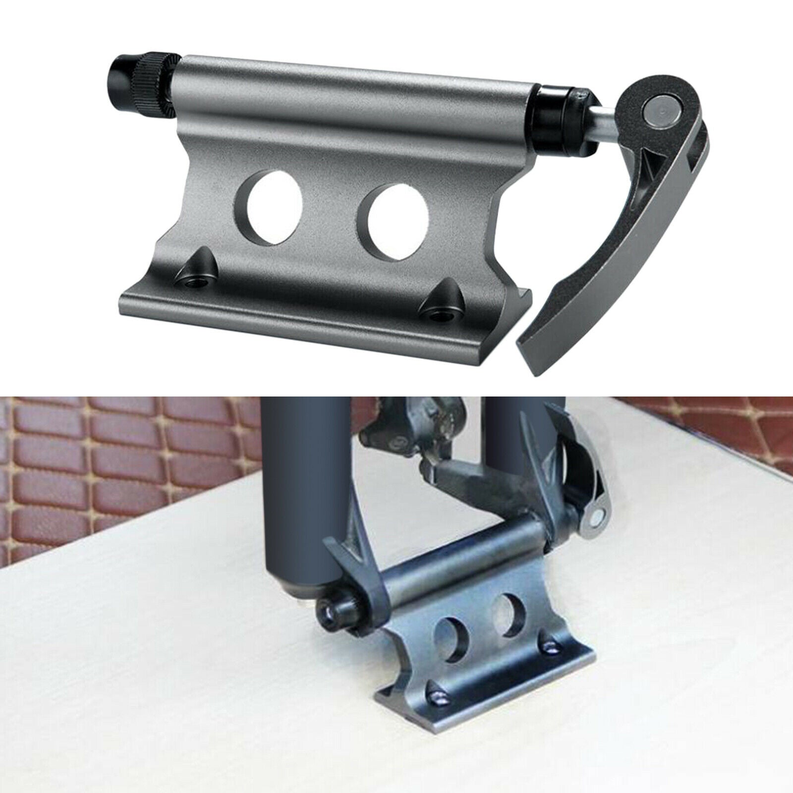 2X Bike Car Roof Bed Rack Secure Fixing Bracket Bicycle Fork Truck Carrier Lock
