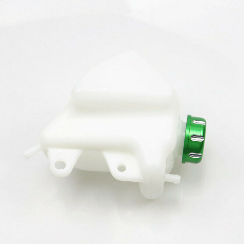 Green Lid ABS Plastic Coolant Reservoir Tank Radiator For Kawasaki KLX250 08-15