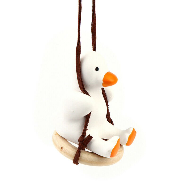 Car Pendant Little Duck Swing Ornaments Auto Rearview Mirror Hanging InterB TL