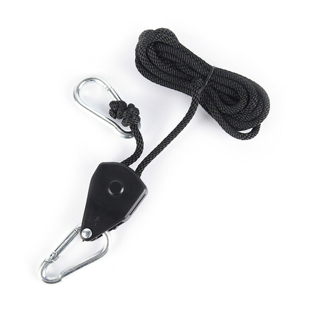 2pcs/pack 1/8 Inches rope ratchet reflector grow light hangers light lifteFB FT