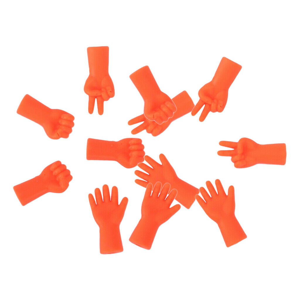 12 Protectors for Knitting Form Paper Scissors Rock Orange