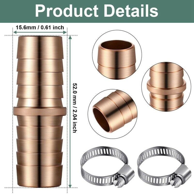 6Pcs 5/8 Inch Garden Hose Repair Kits Aluminium Water Hose Garden Hose ConnectL1