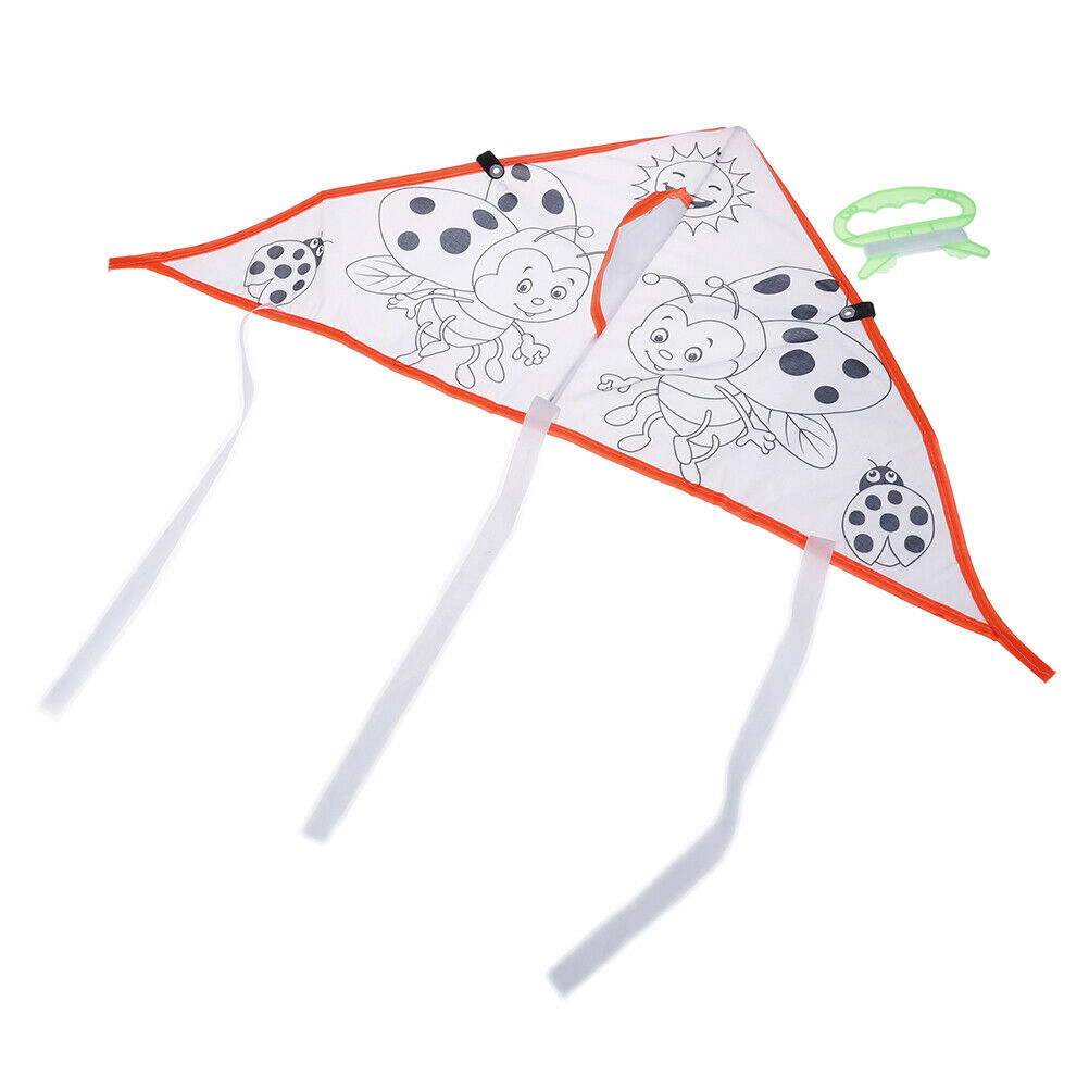 1Pc DIY Cartoon painting kite foldable outdoor kite children kids sport t.l8